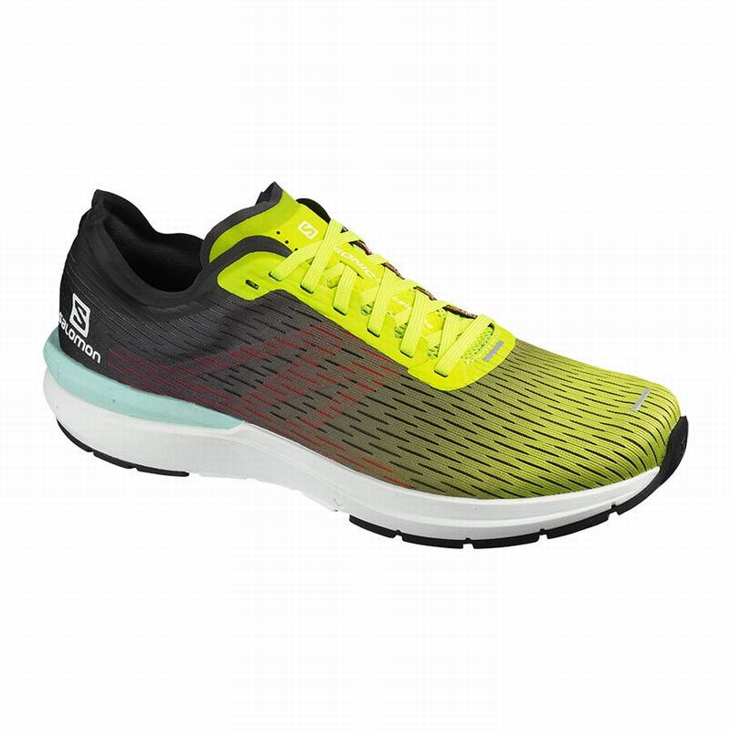 Chaussure Running Salomon Homme Jaune / Blanche - Salomon SONIC 3 ACCELERATE - France (5108-ZQLIV)